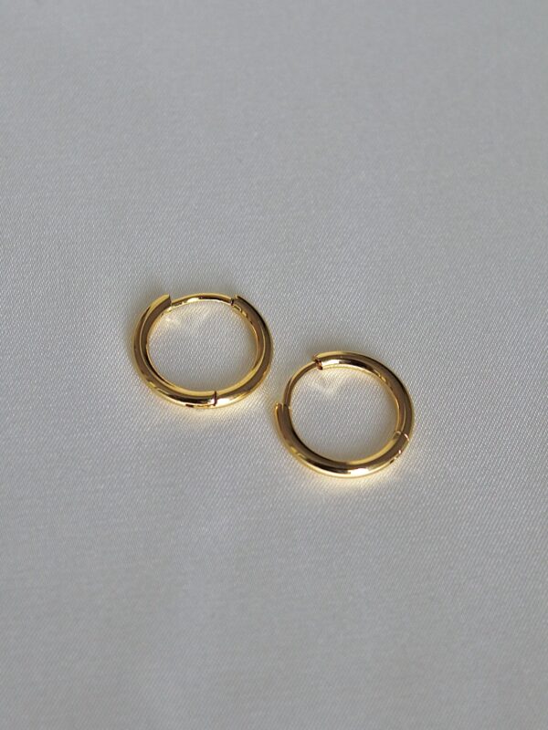 pendientes acero inoxidable hipoalergenico waterproof sin niquel sin plomo baño de oro 18k