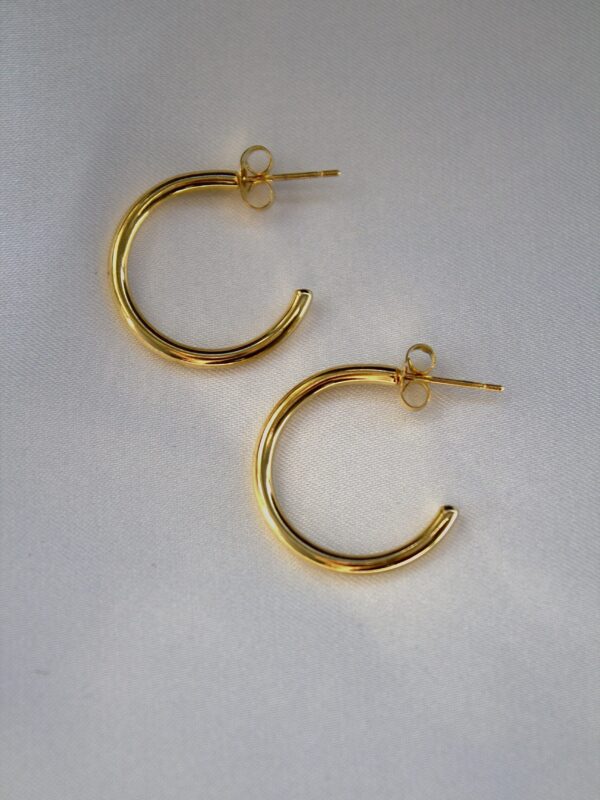 pendientes acero inoxidable hipoalergenico waterproof sin niquel sin plomo baño oro 18k